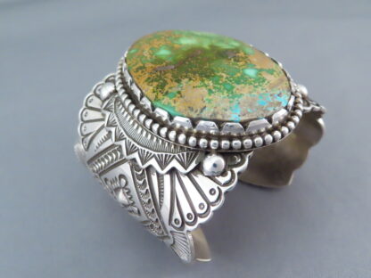 Arnold Blackgoat Cuff Bracelet with Royston Turquoise