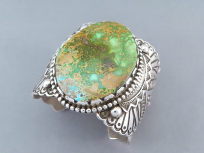 Arnold Blackgoat Cuff Bracelet with Royston Turquoise