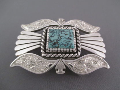 Kingman Turquoise Belt Buckle by Shane Hendren (2017 IACA ‘Artist of the Year’)