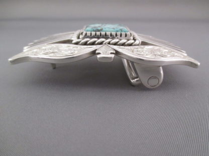 Kingman Turquoise Belt Buckle by Shane Hendren (2017 IACA ‘Artist of the Year’)