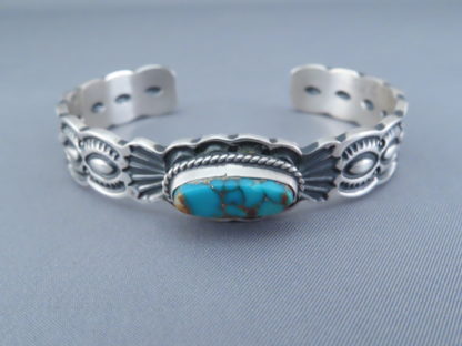 Pilot Mountain Turquoise Cuff Bracelet by Darrell Cadman