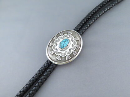 Jay Livingston Kingman Turquoise Bolo Tie