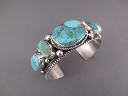 Pilot Mountain Turquoise Bracelet by Guy Hoskie
