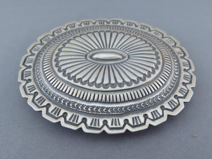Sterling Silver Belt Buckle by Arnold Blackgoat