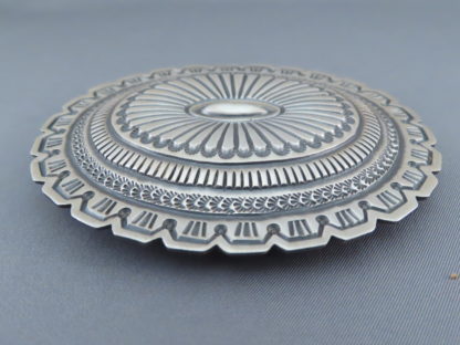 Sterling Silver Belt Buckle by Arnold Blackgoat