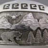 Teton Buckle – Sterling Silver Belt Buckle with Tetons, Eagle, and Bear