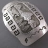 Teton Buckle – Sterling Silver Belt Buckle with Tetons, Eagle, and Bear