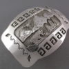 Teton Buckle – Sterling Silver Belt Buckle with Tetons, Eagle, and Bear