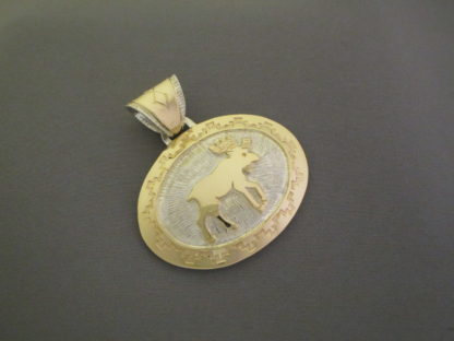 Moose Pendant – 14kt Gold & Sterling Silver Pendant with Moose