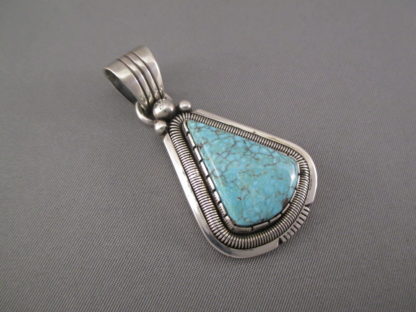 Nevada Blue Turquoise Pendant by Will Vandever