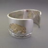 Teton Bracelet – Cuff Bracelet with 14kt Gold Tetons, Bison, and Eagle