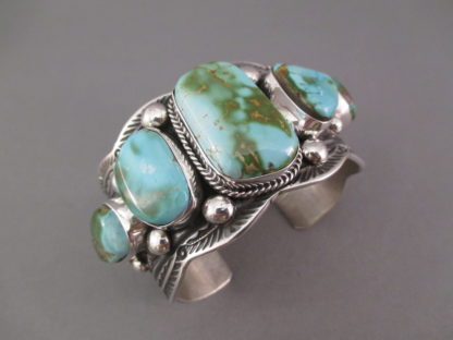 Royston Turquoise Cuff Bracelet in Sterling Silver