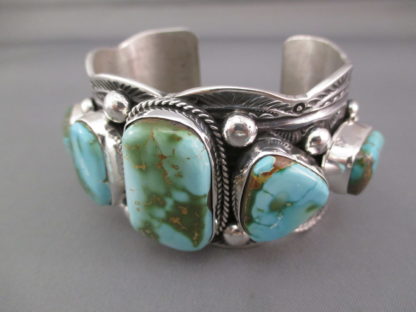 Royston Turquoise Cuff Bracelet in Sterling Silver