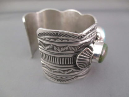 Royston Turquoise Cuff Bracelet in Sterling Silver