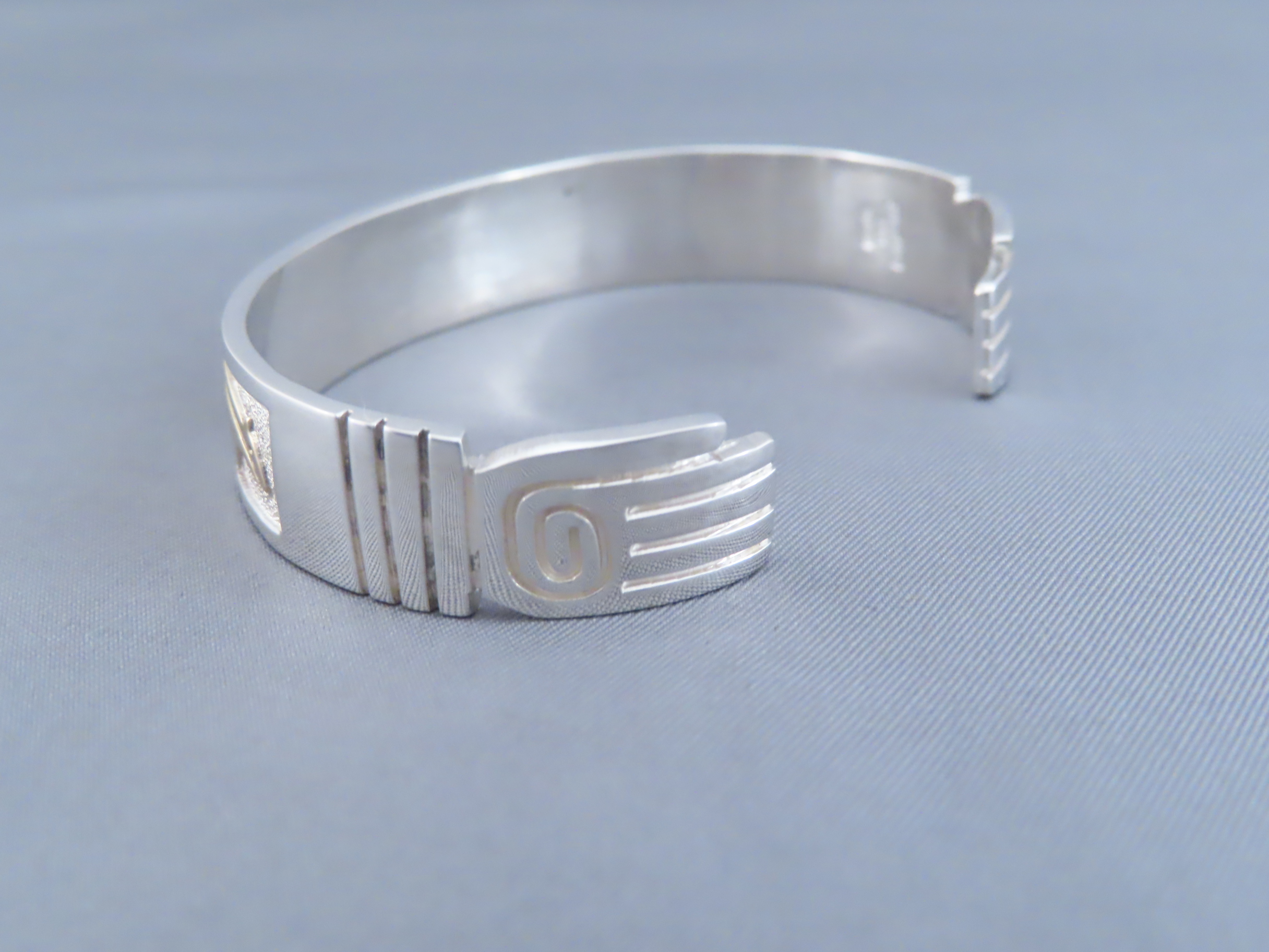 Teton Bracelet – Silver Bracelet with Gold Tetons