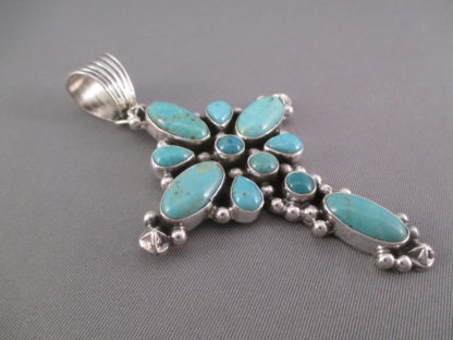 Royston Turquoise Cross Pendant by Geneva Apechito