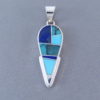 Turquoise & Lapis Inlay Pendant