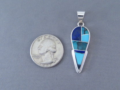 Turquoise & Lapis Inlay Pendant