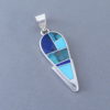 Turquoise & Lapis Inlay Pendant