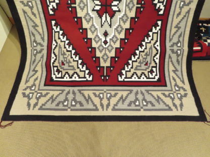 Navajo Ganado Rug by Beth Lewis – Very Large Size Navajo Rug