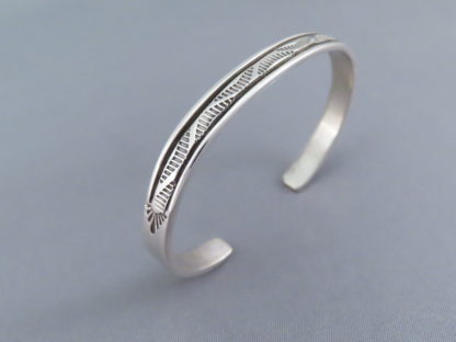 Tiny Sterling Silver Cuff Bracelet by Bruce Morgan
