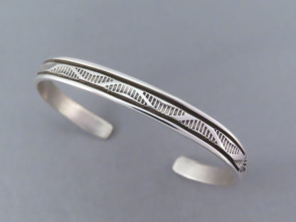 Tiny Sterling Silver Cuff Bracelet by Bruce Morgan