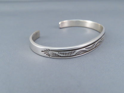 Tiny Sterling Silver Cuff Bracelet by Bruce Morgan
