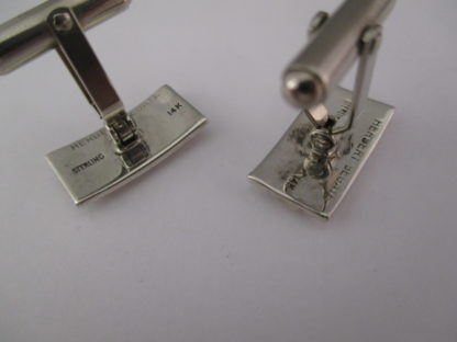 Silver & Gold Cufflinks by Herbert Begaye
