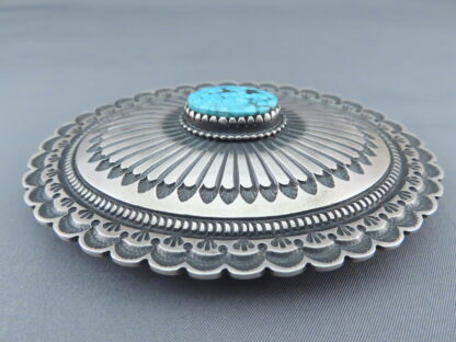 Kingman Turquoise Belt Buckle by Ernest R. Begay