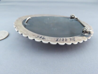 Kingman Turquoise Belt Buckle by Ernest R. Begay