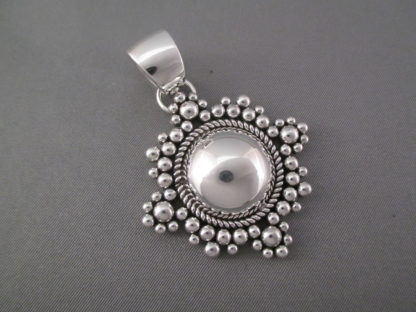 Sterling Silver ‘Snowflake’ Pendant by Artie Yellowhorse