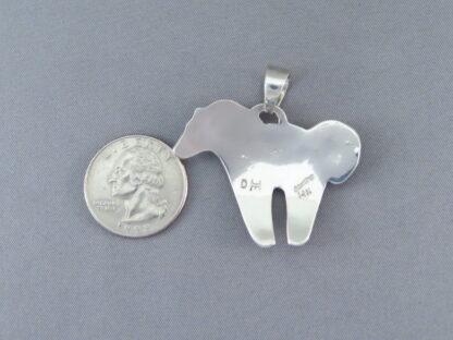 Gold & Silver ‘Horse’ Pendant by Dina Huntinghorse