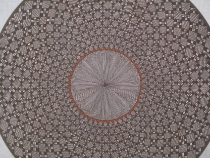 Acoma Pottery Plate by Rebecca Lucario
