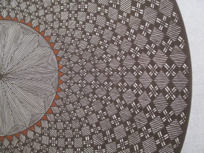 Acoma Pottery Plate by Rebecca Lucario