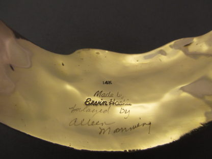 Multi-Stone Inlay Gold Bracelet by Ervin Haskie