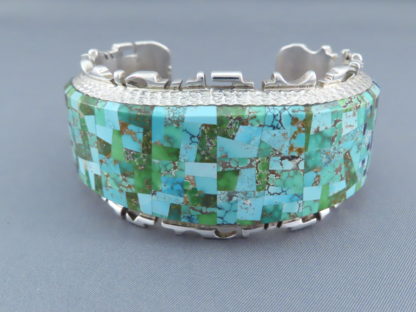 Alvin Yellowhorse Bracelet with Turquoise & Sugilite Inlay