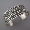 Sterling Silver Navajo Cuff Bracelet by Tsosie Orville White