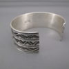 Sterling Silver Navajo Cuff Bracelet by Tsosie Orville White