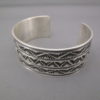 Sterling Silver Navajo Cuff Bracelet by Tsosie Orville White
