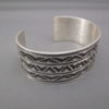 Sterling Silver Navajo Cuff Bracelet by Tsosie Orville White
