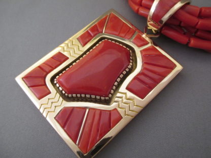 Michael Perry Coral & Gold Necklace