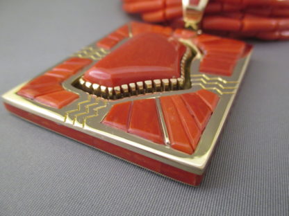 Michael Perry Coral & Gold Necklace