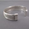 Sterling Silver Bracelet Cuff by Artie Yellowhorse with ‘Mesh’ Design