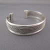 Sterling Silver Bracelet Cuff by Artie Yellowhorse with ‘Mesh’ Design