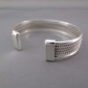 Sterling Silver Bracelet Cuff by Artie Yellowhorse with ‘Mesh’ Design