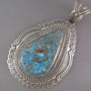 Large Turquoise Pendant by Arnold Blackgoat