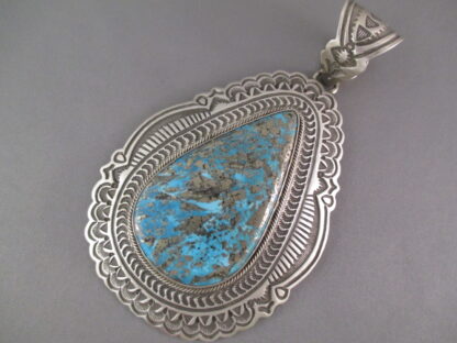 Large Turquoise Pendant by Arnold Blackgoat