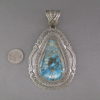 Large Turquoise Pendant by Arnold Blackgoat
