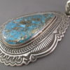 Large Turquoise Pendant by Arnold Blackgoat