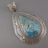 Large Turquoise Pendant by Arnold Blackgoat